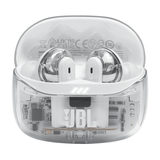 JBL Tune Beam 2 Ghost Edition - Ghost White - True Wireless Noise Cancelling Earbuds - Detailshot 1